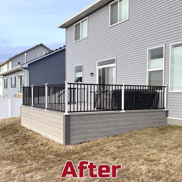 Decked Out Construction New Construction Rosemount Deck with Deckorators Voyage Decking