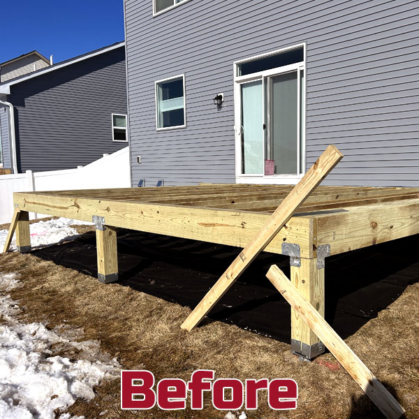 Decked Out Construction New Construction Rosemount Deck with Deckorators Voyage Decking