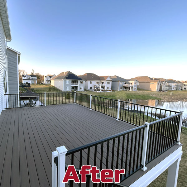 Decked Out Construction Blaine New Construction Deck with Timbertech Prime Plus Decking