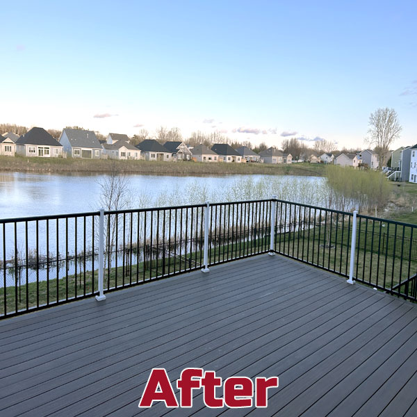 Decked Out Construction Blaine New Construction Deck with Timbertech Prime Plus Decking