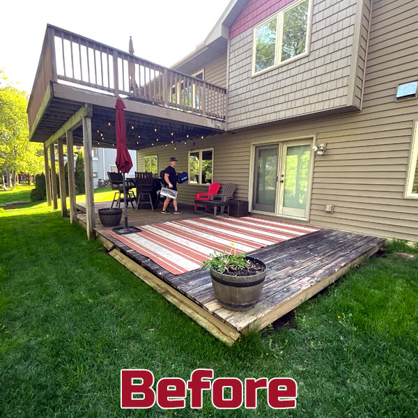 Decked Out Construction Northfield Deck Tear Down, Re-Build Out of Deckorators Voyage Line Decking